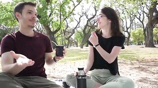 A day at the park ends with a risky public blowjob