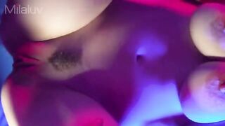 Busty amateur has close up sex and cum in her pussy