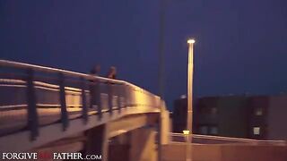 The thick cock of a stranger was deepthroat-ed by a hot Indian model with big ass and small tits