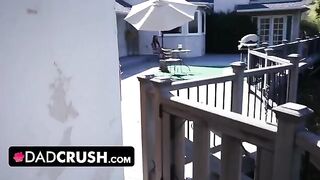 Latina stepdaughter Eliza Ibarra saves her dad's dick from drying out