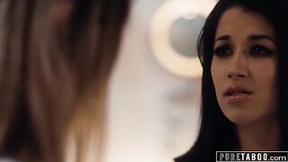 The bride-to-be gets persuaded by her girlfriend to indulge in passionate lesbian intimacy