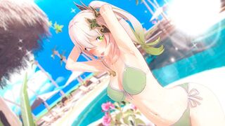 A hot girl cosplays as Genshin Impact's Nahida and fucks passionately