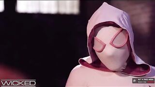 Spiderman fucks Gwen Stacy after eating her wet pussy