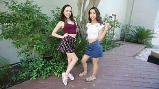 Two stepdaughters share a sticky situation with their stepdad