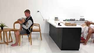 A girl cheats on her boyfriend with someone behind his back, in a daring move