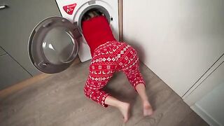A step mom got stuck in a washing machine and was intimate with her stepson