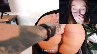 The courier delivered the parcel and cum to the wife's ass