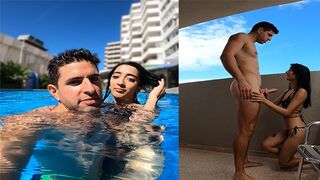 Argentine hooker caught at the pool and fucked hard