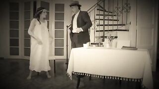 A naughty dancer got fucked hard by a rough guy in this hot retro scene