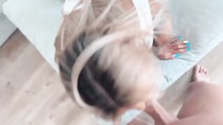 Best blue eyes blowjob and creamy pussy I've ever seen - Littlebuffbabe exclusive