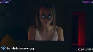 Lesbian Halloween story with a scary and hot twist featuring Lesya Moon