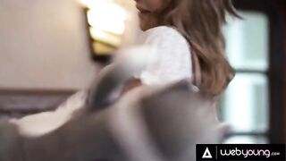 Blonde roommate fucks with Gabbie Carter and Eliza Ibarra