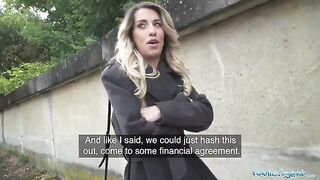 Hot French teacher seduces for cash in a steamy Public Agent scene