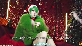 The Grinch fucks a hot Christmas night, creampie finish