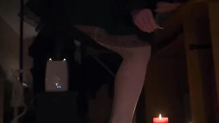 White stockings footjob and much cum, a classic combo in the world of fetish