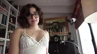 The shy girl gets cock from her step dad in a steamy session