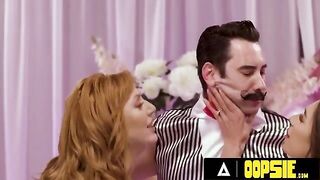 Lauren Phillips and April Olsen play a naughty game with Tommy Pistol