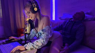 A hot MILF seduced her stepson while he was playing video games