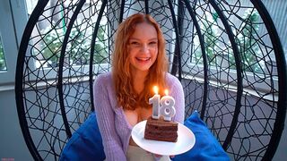 A young guy fucked his pretty baby girlfriend on her birthday