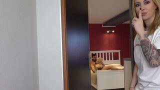 The guy fucked his sex doll gift on a special day