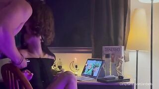 A cute 18-year-old girl gets high and has sex on camera