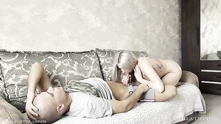 Brother oversleeps? The stepsister is ready to help with intimacy