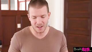 The best stepbrother ever! Madi Collins’ tight pussy gets soaked on the sofa