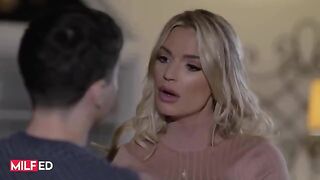 Stepmom makes her stepson a stunning blowjob