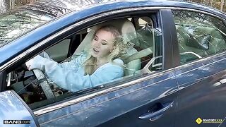 Lucky mechanic screwed busty blonde Bailey Brooke on the road