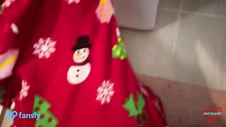 I helped my stepmom out of the washing machine, and things got steamy!