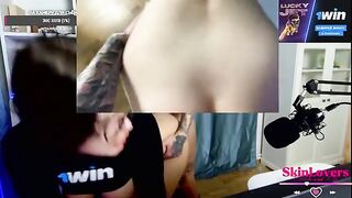 A cute streamer girl got fucked during a donation stream by a horny fan