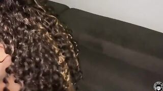 Ebony MILF Mone Divine rides Lil D’s cock and makes him cum