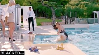 Two hungry girls seduced the hotel staff for a passionate encounter