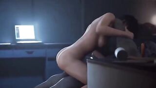Ada Wong gets trapped and fucked hard in a intense scene