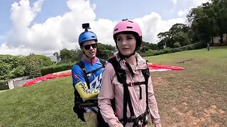 Paragliding in Costa Rica with an unexpected wet finish - Squirting sexxx Sexxx