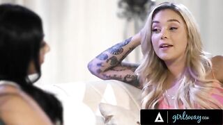 Violet Myers and Kali Roses in passionate scissoring action