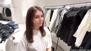Fitting room affair with a stunning woman, pure ecstasy