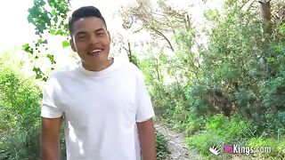 Korin, the busty Spanish hottie, is ready for outdoor fun on her blind date