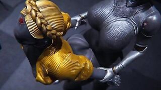 Hentai Futanari Atomic Hearth Ballerinas getting pounded, a steamy robot encounter