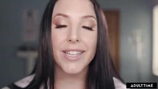 A full body physical exam with the busty MILF doctor Angela White in Spanish subtitles
