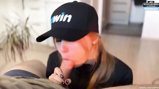 You deserve a blowjob today, come and get one! Hot blonde action