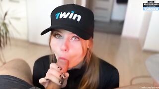 You deserve a blowjob today, come and get one! Hot blonde action