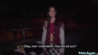 A French model agreed to get fucked outdoors for cash by stranger