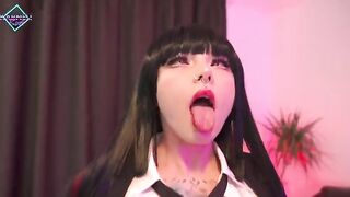 Karneli Bandi once again makes cum-slut blowjob for her love