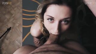 Petite blondie gets her wet pussy filled with sticky cum in 4K