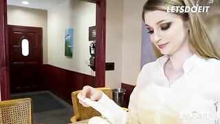 Two kinky sluts getting fucked by their boss in an office scene
