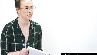 Four cute teens tried to focus during a study session but got distracted