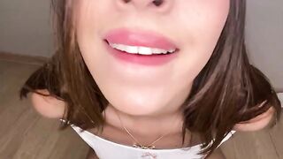 Skinny teen Julie Oliver does dirty talk to make you cum