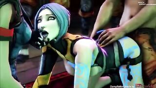Maya takes a fuck break with robot arm in Borderlands Blender SFM