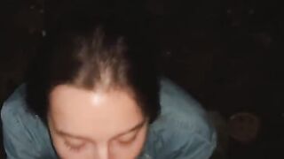 A beautiful girl swallows on the first date, only a whore can do such a thing
